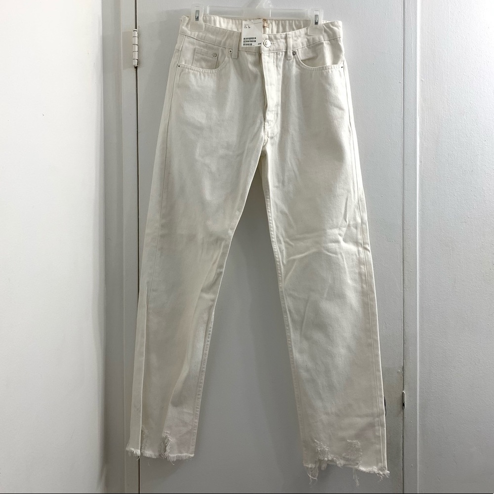 H &M High Waisted Straight Jeans